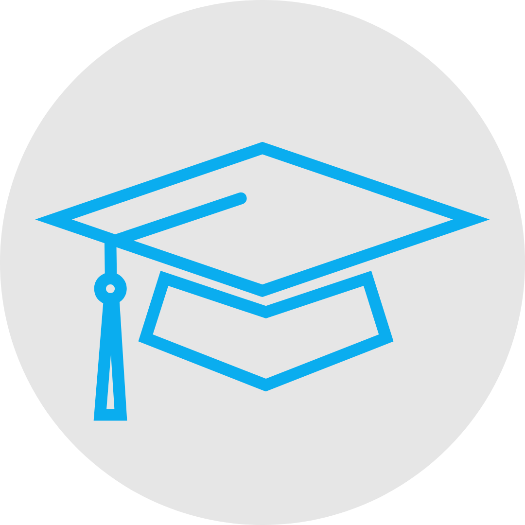 A graduation cap icon
