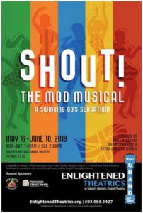 shout the musical poster